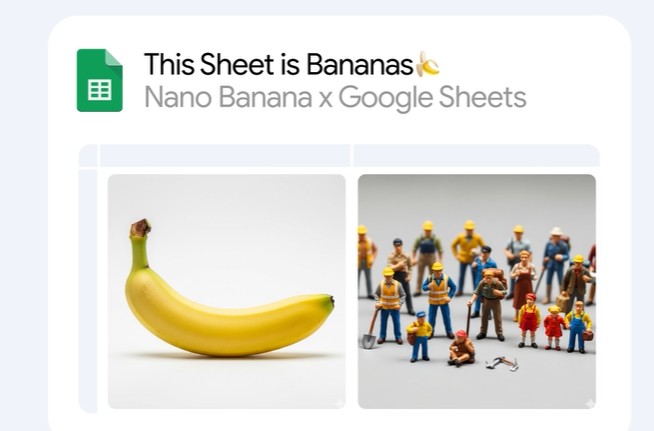 Imagen usada por Google en la presentación de Nano Banana, su herramienta de edición de imágenes con IA.