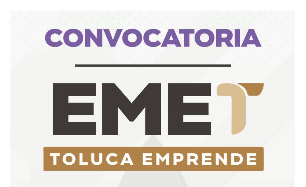 Cartel del programa de emprendimiento del municipio de Toluca Estado de México.