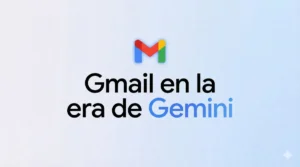 Imagen del blog de Google que dice "Gmail en la era de Gemini"